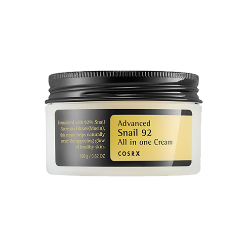 COSRX 92% Snail Mucin Cream (100g) - All-in-One Moisturizer, Repair & Anti-Aging