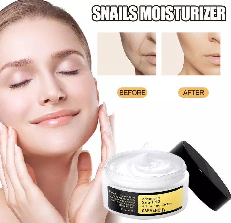 COSRX 92% Snail Mucin Cream (100g) - All-in-One Moisturizer, Repair & Anti-Aging